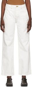B Sides White Cinch Jeans - B côtés blanches cinch-jeans - B면 화이트 Cinch 청바지