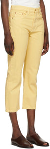 B Sides Yellow Marcel Relaxed Straight Jeans