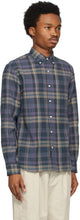 BEAMS PLUS Blue Check Button-Down Shirt