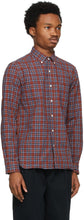 BEAMS PLUS Red Check Button-Down Shirt