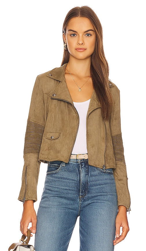 BLANKNYC Moto Jacket in Sage Veste de moto blanknyc à la sauge Sage的Blanknyc Moto夹克