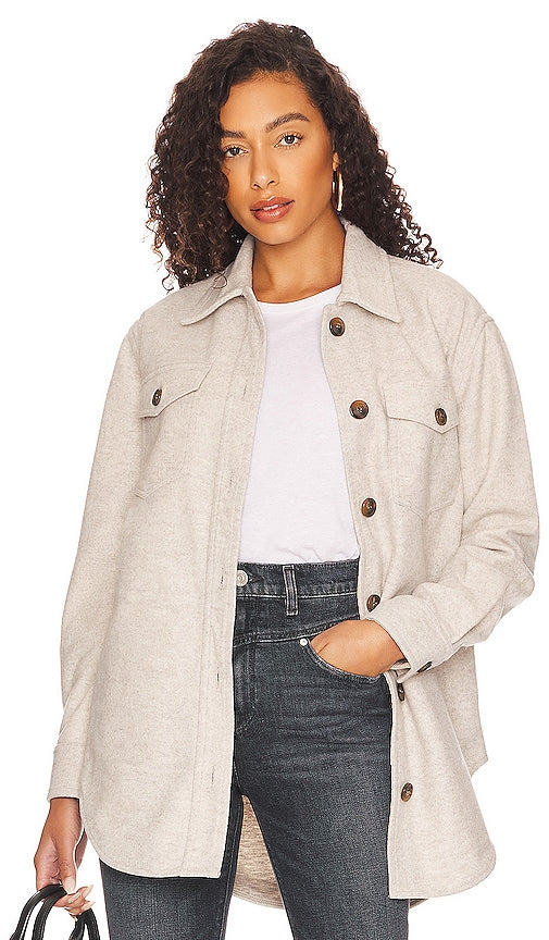 BLANKNYC Shacket in Grey CHACKNYC CHACKET en gris 灰色的Blanknyc Shacket