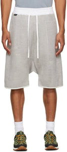 BYBORRE Grey Knit Shorts - Short tricoté grisborre gris - Byborre 그레이 니트 반바지