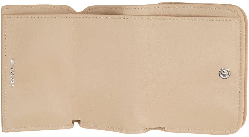 Balenciaga Beige Mini Flap Cash Card Holder