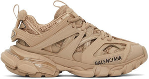 Balenciaga Beige Track Sneakers - Baskets de piste Balenciaga beige - Balenciaga Beige Track Sneakers.
