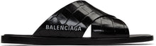 Balenciaga Black Cosy Croc Sandals - Sandales Croc Croc Crocc Balenciaga - Balenciaga Black Cozy Croc Sandals.
