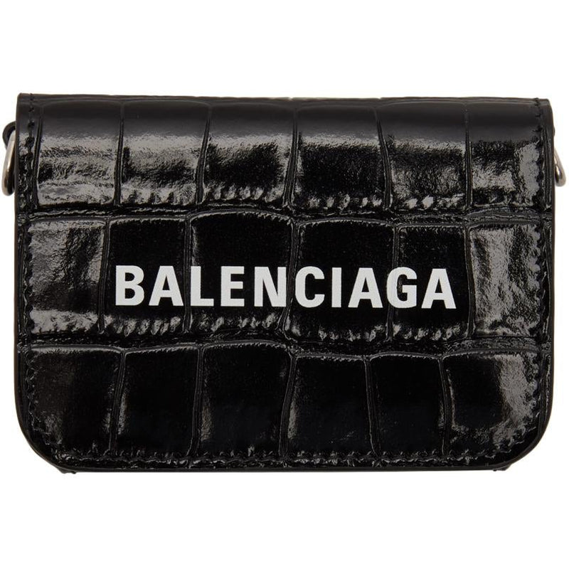 BALENCIAGA Cash Mini Wallet Chain Bag for Women