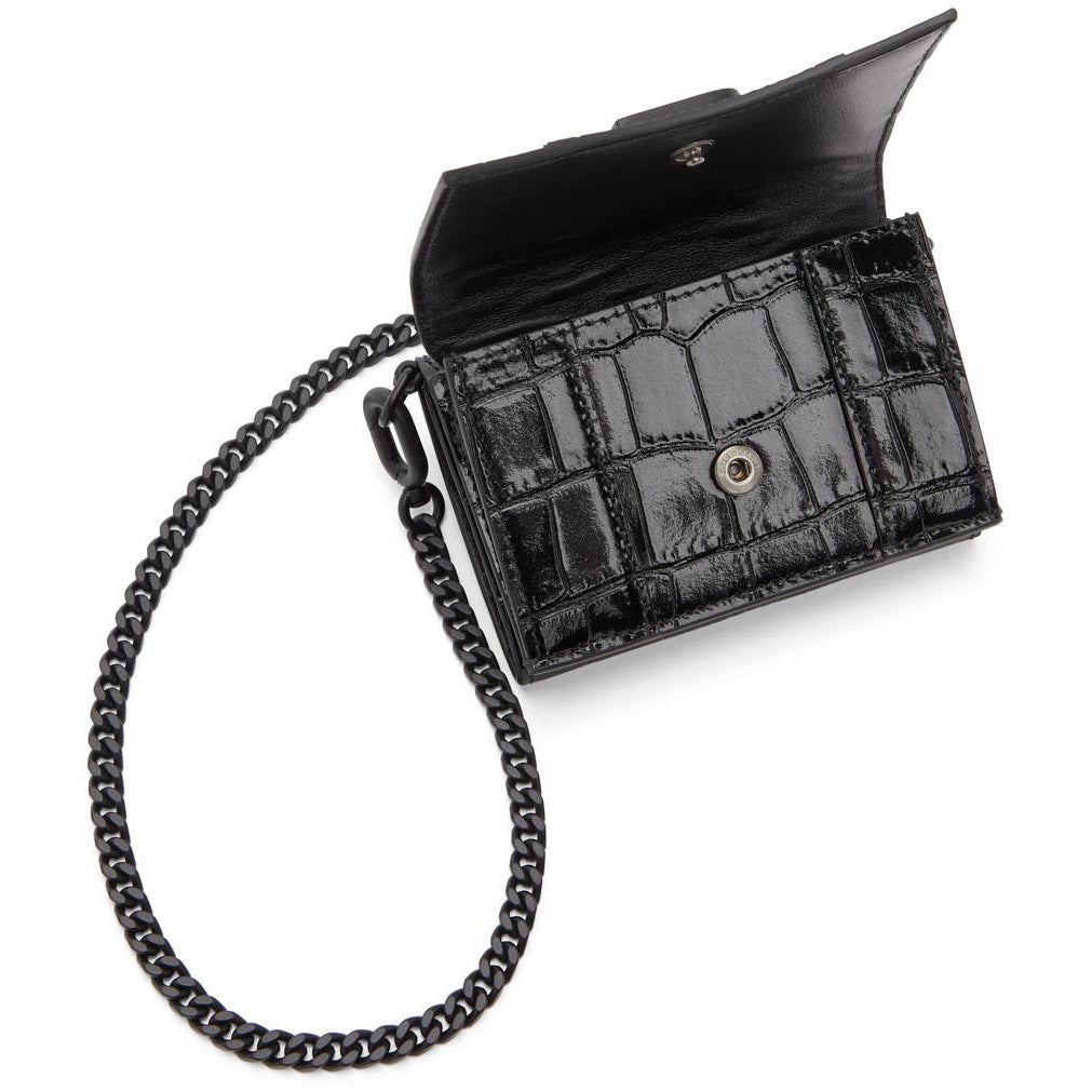 Balenciaga Mini Hourglass Crossbody Bag - Black