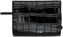 Balenciaga Black Croc Neo Classic Bifold Wallet