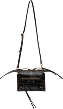 Balenciaga Black Croc Neo Classic City Bag - Balenciaga Noir Croc Néo Classic City Sac - Balenciaga Black Croc Neo 클래식 도시 가방
