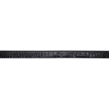 Balenciaga Black Croc Thin BB Belt