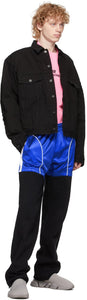 Balenciaga Black Denim Ripped Jacket