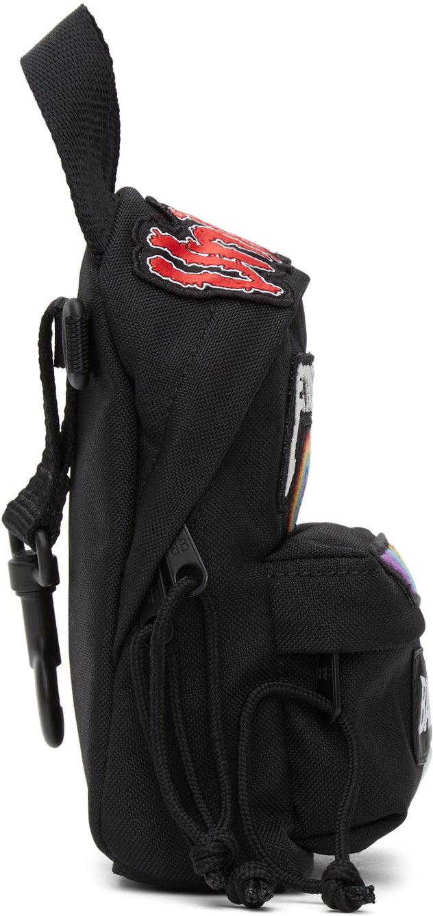 Balenciaga Black Mini Gamer Patch Backpack