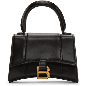 Balenciaga Black Mini Hourglass Bag