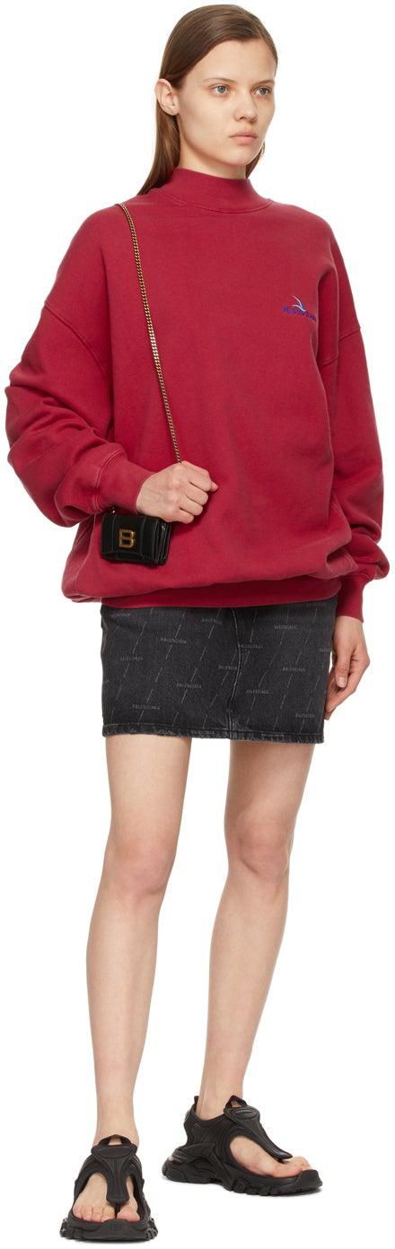 Balenciaga Black Mini Hourglass Wallet Bag