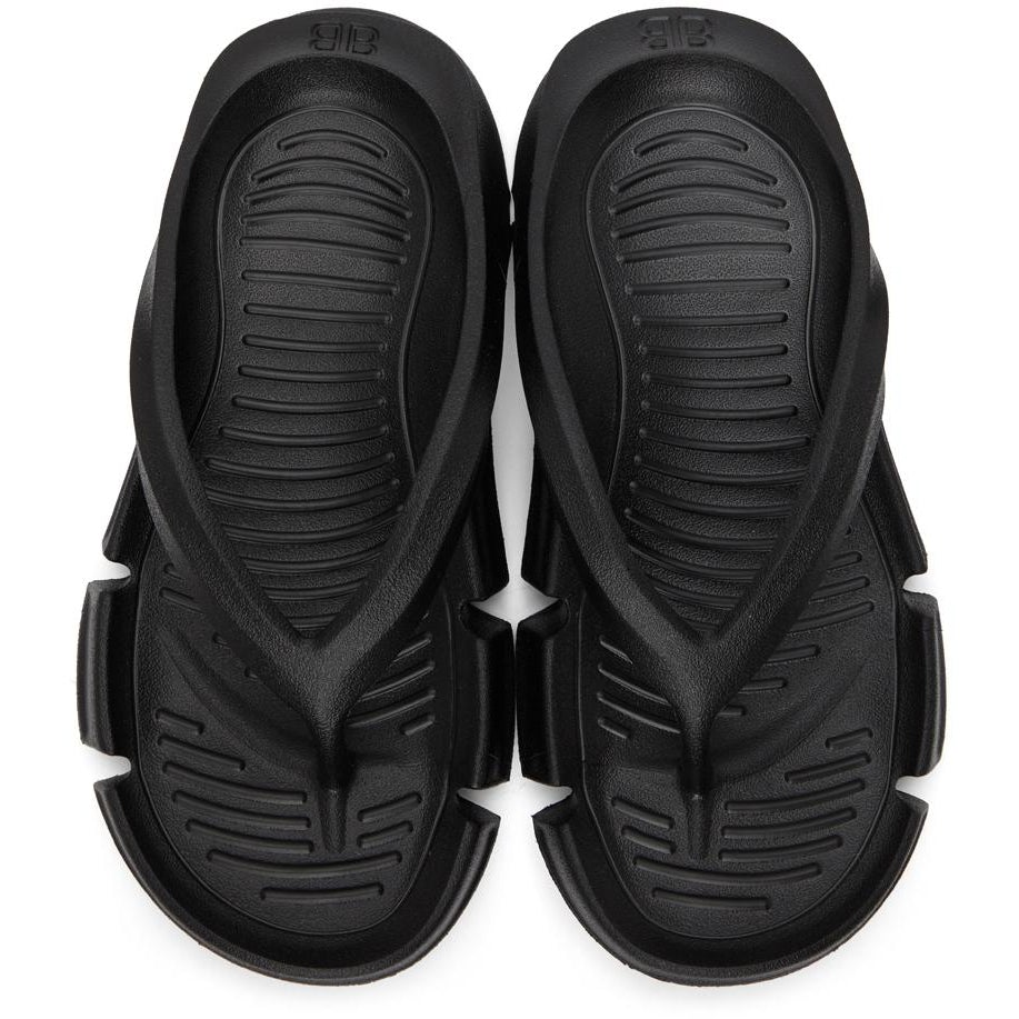 Balenciaga Black Mold Thong Sandals