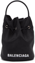 Balenciaga Black Recycled Nylon XS Everyday Bucket Bag