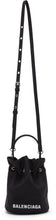 Balenciaga Black Recycled Nylon XS Everyday Bucket Bag - Balenciaga Noir recyclé Nylon XS Sac de godets quotidien XS - Balenciaga 블랙 재활용 나일론 XS 매일 버킷 백