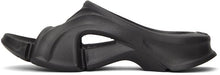 Balenciaga Black Rubber Mold Slide Sandals