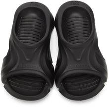 Balenciaga Black Rubber Mold Slide Sandals