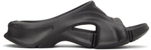 Balenciaga Black Rubber Mold Slide Sandals - Sandales à glissière en caoutchouc noir Balenciaga - Balenciaga 블랙 고무 금형 슬라이드 샌들