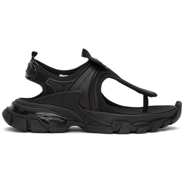 Balenciaga Black Slingback Thong Sandals - Balenciaga Sandales Slingback Black Slingback - Balenciaga Black Slingback Thong Sandals.