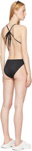 Balenciaga Black Strappy One-Piece Swimsuit