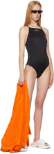 Balenciaga Black Strappy One-Piece Swimsuit