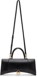 Balenciaga Black Stretched Hourglass Bag - Balenciaga Sac de sablier stipulé noir - Balenciaga 검은 뻗어 모래 시계 가방