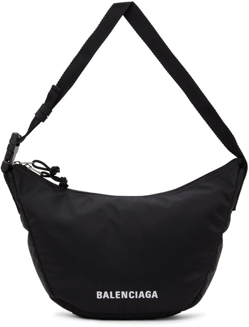 Balenciaga Black Wheel Sling Bag - BALENCIAGA NOIR ROULAGE SAC SAC - Balenciaga 블랙 휠 슬링 백