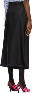 Balenciaga Black Wool Flatground Skirt