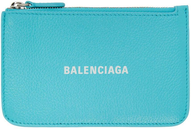 Balenciaga Blue Cash Zip Card Holder - Titulaire de la carte de caisse Bleue Bleue Balenciaga - Balenciaga 블루 현금 지퍼 카드 홀더