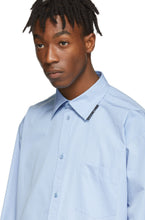 Balenciaga Blue Rubber Logo Shirt