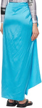 Balenciaga Blue Silk Easywrap Skirt