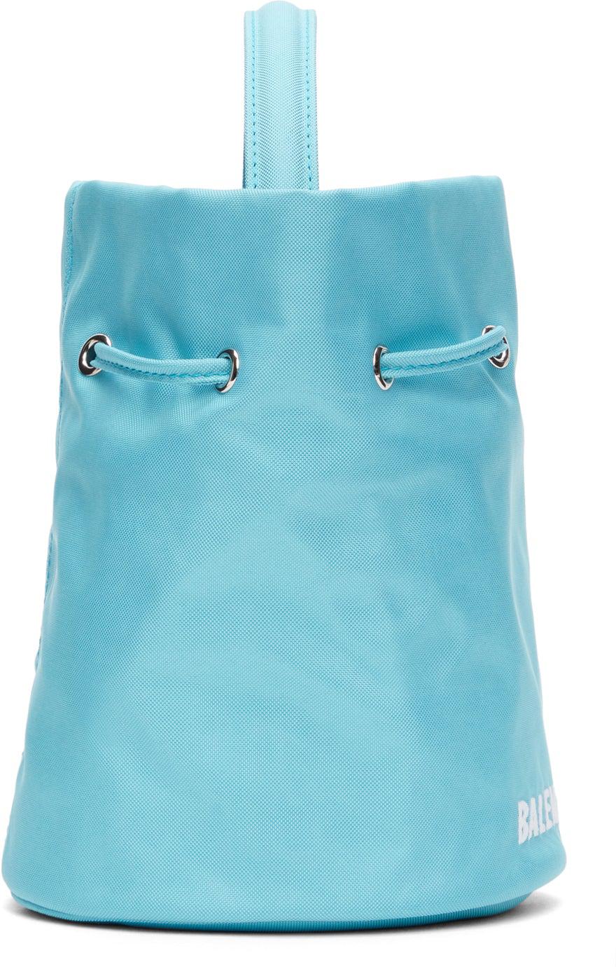 Balenciaga Blue XS Drawstring Wheel Bucket Bag