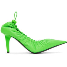 Balenciaga Green Scrunch Knife Pumps - Pompes à couteaux à scroups verts Balenciaga - Balenciaga 그린 스크 런 칼 펌프