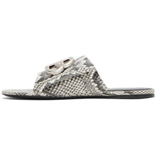 Balenciaga Grey Snake Oval BB Sandals