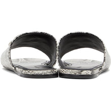 Balenciaga Grey Snake Oval BB Sandals