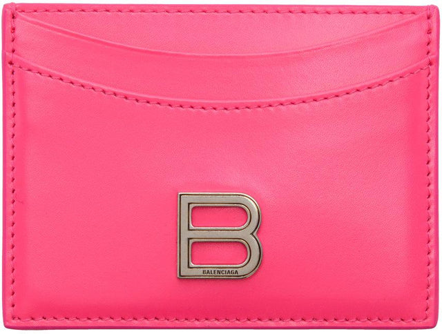 Balenciaga Pink Hourglass Card Holder - Titulaire de la carte de sablier rose Balenciaga - Balenciaga 핑크 모래 시계 카드 홀더