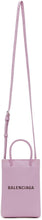 Balenciaga Purple Shopping Phone Holder Bag - Balenciaga Purple Shopping Titulaire de porte-téléphone Sac - Balenciaga 보라색 쇼핑 전화 홀더 가방