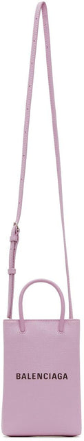 Balenciaga Purple Shopping Phone Holder Bag - Balenciaga Purple Shopping Titulaire de porte-téléphone Sac - Balenciaga 보라색 쇼핑 전화 홀더 가방