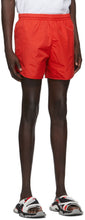Balenciaga Red Nylon Running Shorts