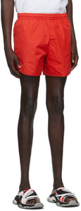 Balenciaga Red Nylon Running Shorts