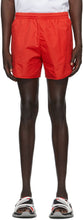 Balenciaga Red Nylon Running Shorts - Balenciaga Red Nylon Running Short - Balenciaga Red Nylon Running Shorts.