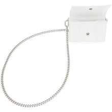 Balenciaga White Croc Mini Hourglass Wallet Bag