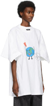 Balenciaga White I Love Earth T-Shirt