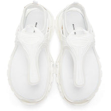 Balenciaga White Slingback Thong Sandals
