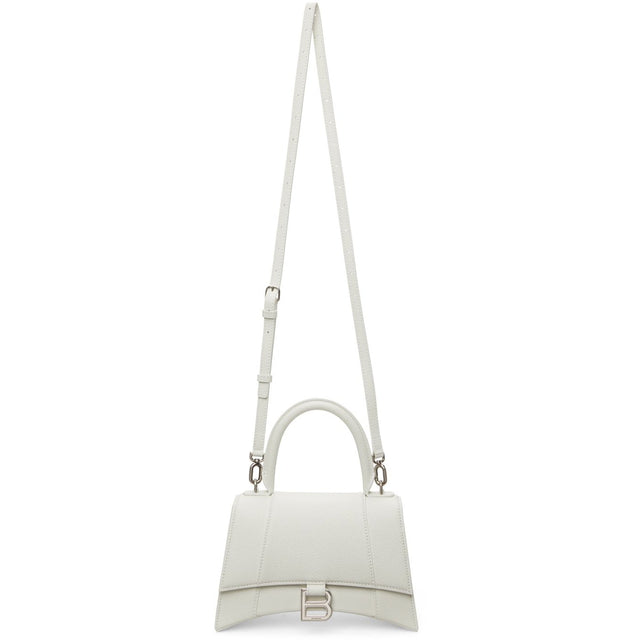 Balenciaga White Small Hourglass Bag - Balenciaga Sac à Sablier blanc blanc - Balenciaga 화이트 작은 모래 시계 가방