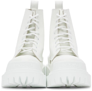 Balenciaga White Strike Boots
