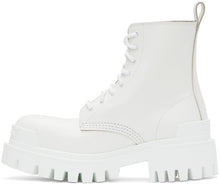 Balenciaga White Strike Boots